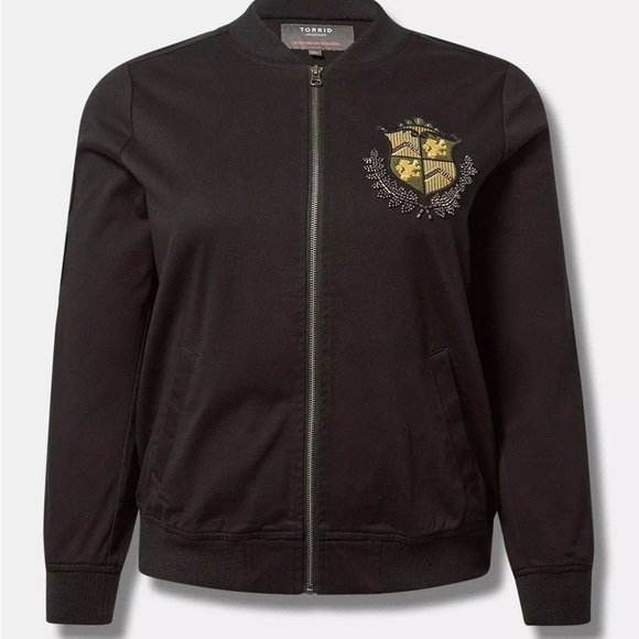 TORRID Stretch Twill Bomber Jacket - Picture 3 of 6